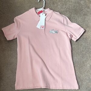 Lacoste L!VE Pink Polo /top/shirt